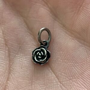 James Avery Mini Rose Charm - sterling silver